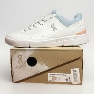 On The Roger Advantage Women's Sneakers in White/Rose (NIB) US 11